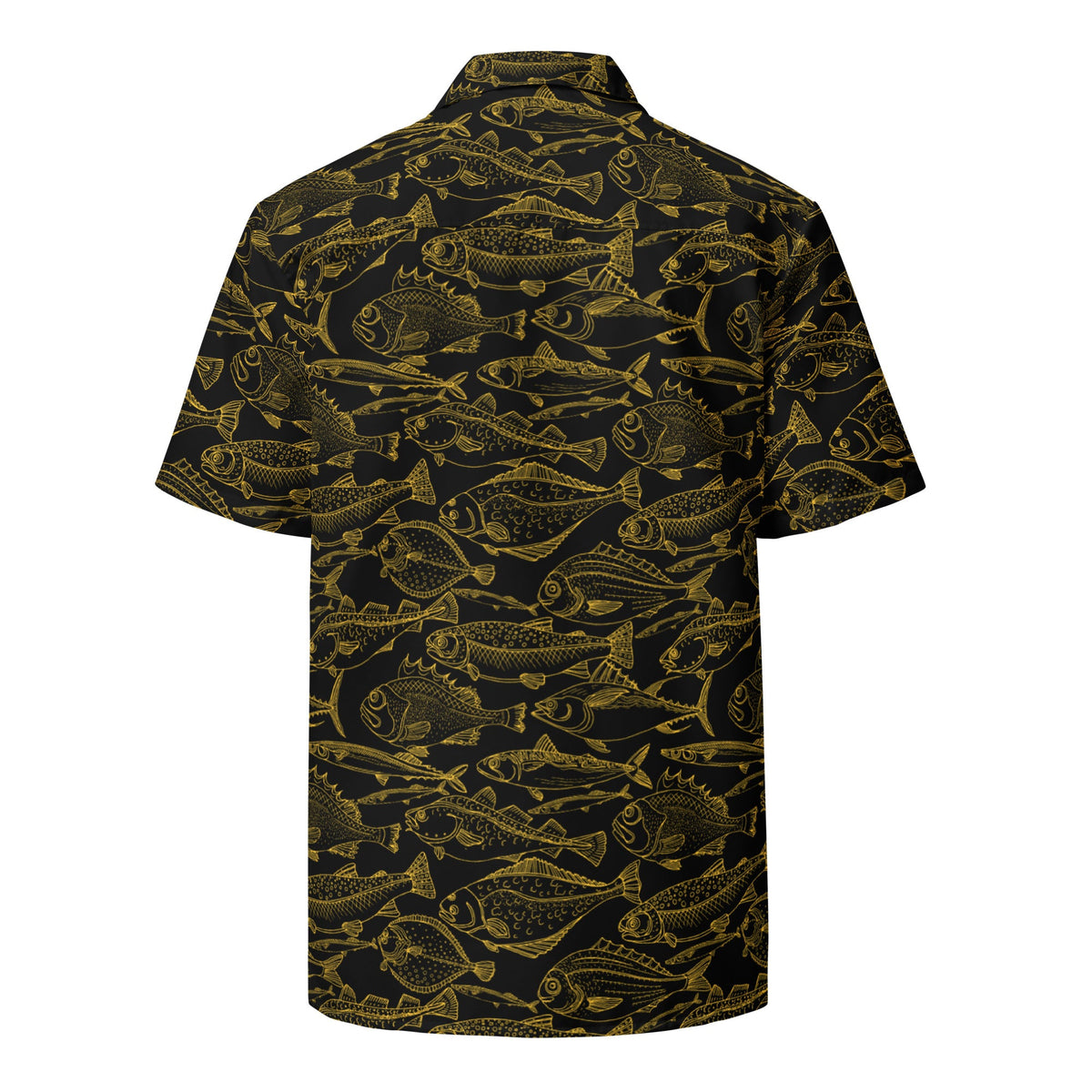 Sea of Gold Riches Hawaiian Button Shirt