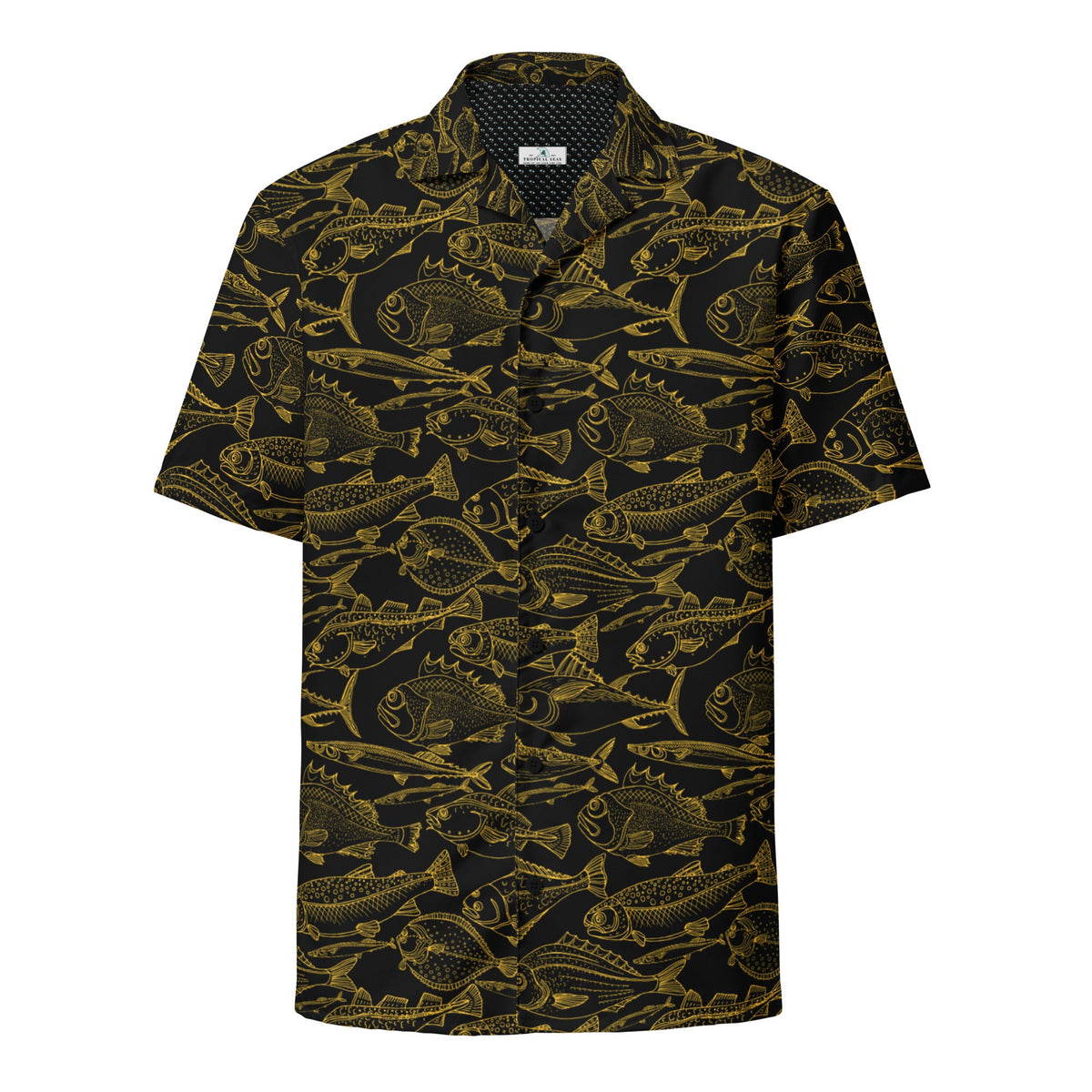 Sea of Gold Riches Hawaiian Button Shirt